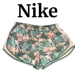 NIKE Women’s Tempo Running Shorts, Pink & Green, Boxed Botanical, NWT, Size 1X